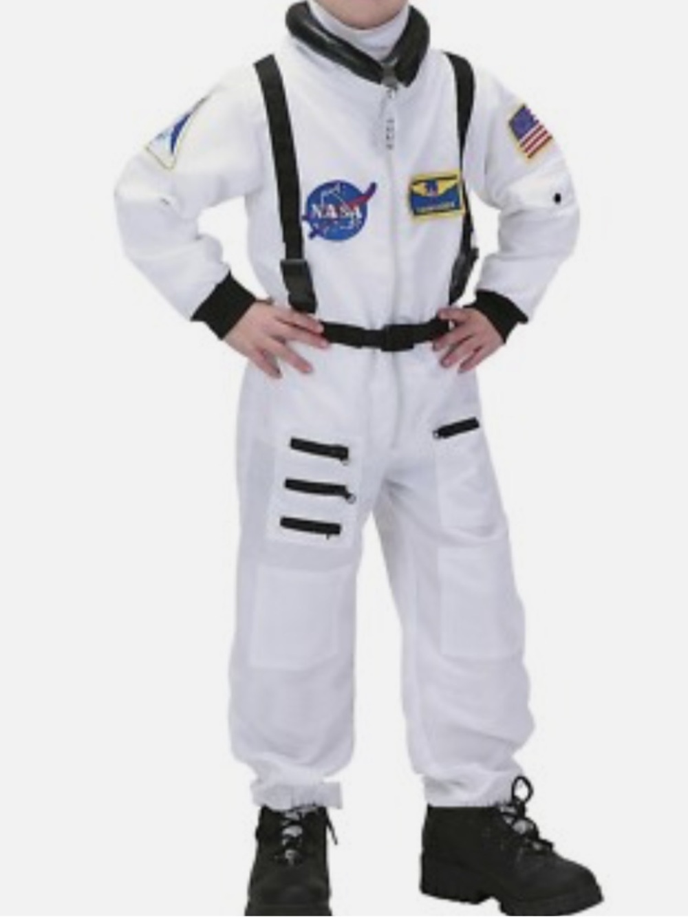 NASA Commander Astronaut Jumpsuit Halloween Costume Size: 8-10 Year